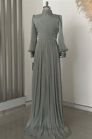 Nadia Tesettür Abiye Mint