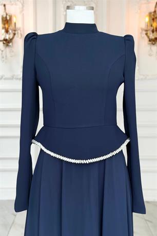 Naz Tesetür Abiye Lacivert