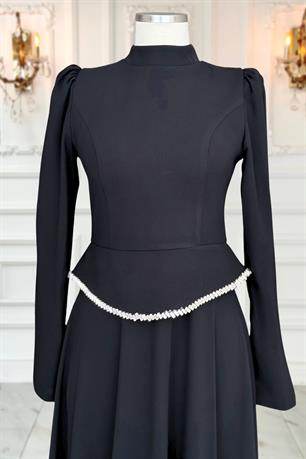 Naz Tesetür Abiye Siyah