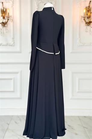 Naz Tesetür Abiye Siyah
