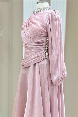 Nergis Tesettür Abiye Pudra