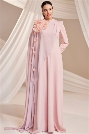 Nisa Tesettür Abiye Pudra