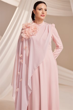 Nisa Tesettür Abiye Pudra