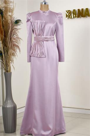 Papyon Tesettür Abiye Lila