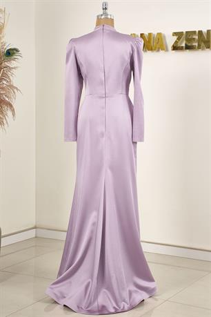 Papyon Tesettür Abiye Lila