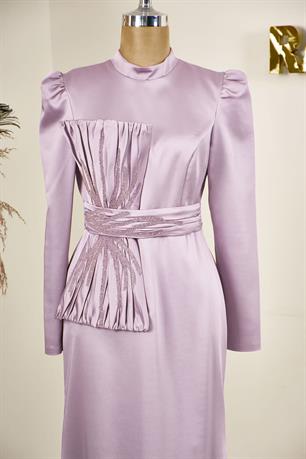 Papyon Tesettür Abiye Lila