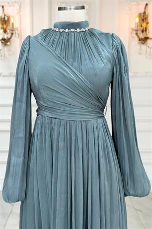 Pelin Tesettür Abiye Petrol