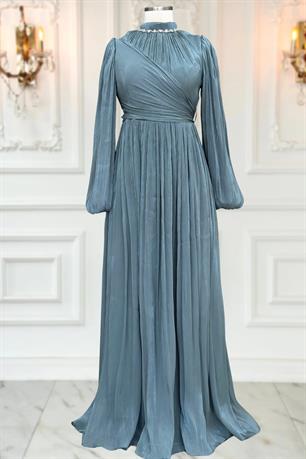 Pelin Tesettür Abiye Petrol