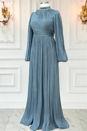 Pelin Tesettür Abiye Petrol