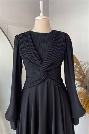 Rana Tesettür Abiye Siyah