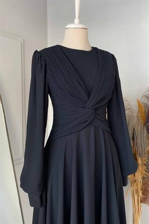 Rana Tesettür Abiye Siyah