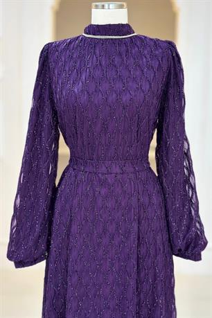 Ravza Tesettür Abiye Mürdüm