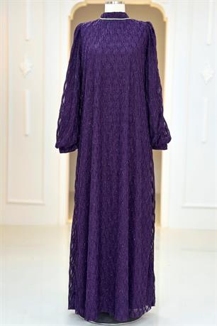 Ravza Tesettür Abiye Mürdüm