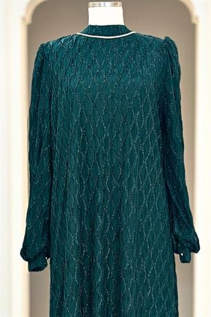 Ravza Tesettür Abiye Zümrüt