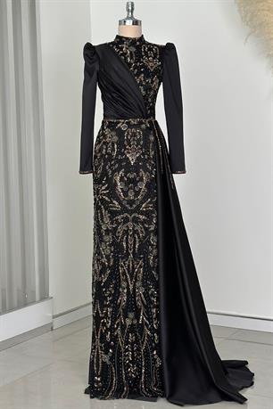 Regina Tesettür Abiye Gold