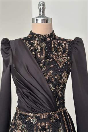 Regina Tesettür Abiye Gold