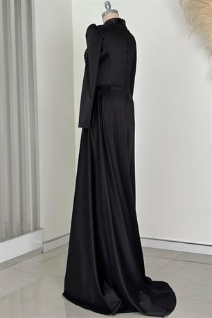 Regina Tesettür Abiye Lila