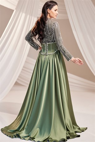 Royal Tesettür Abiye Haki