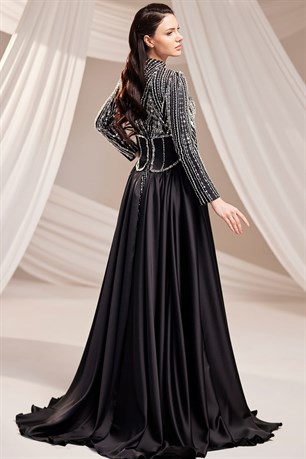 Royal Tesettür Abiye Siyah