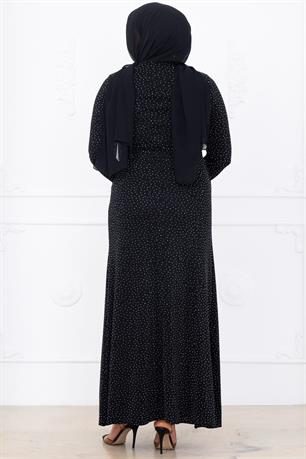 Roza Tesettür Abiye Siyah