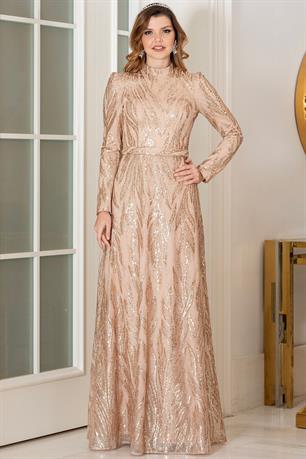 Rüya Tesettür Abiye Gold