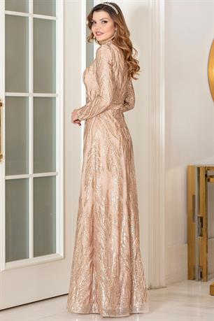 Rüya Tesettür Abiye Gold