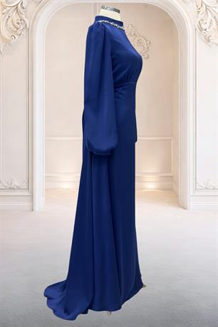 Rüya Tesettür Abiye Lacivert