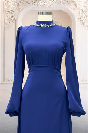 Rüya Tesettür Abiye Lacivert