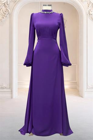 Rüya Tesettür Abiye Mürdüm