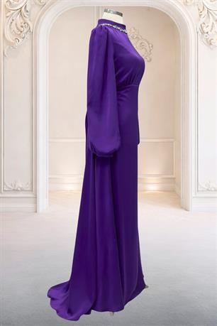 Rüya Tesettür Abiye Mürdüm