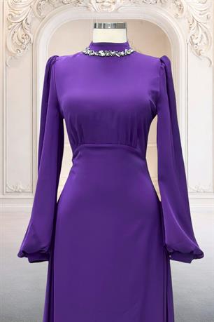 Rüya Tesettür Abiye Mürdüm