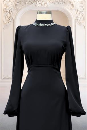 Rüya Tesettür Abiye Siyah