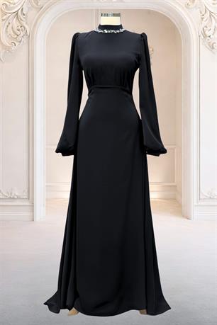 Rüya Tesettür Abiye Siyah