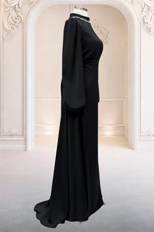 Rüya Tesettür Abiye Siyah