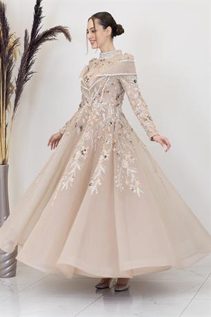 Safa Tesettür Abiye Gold