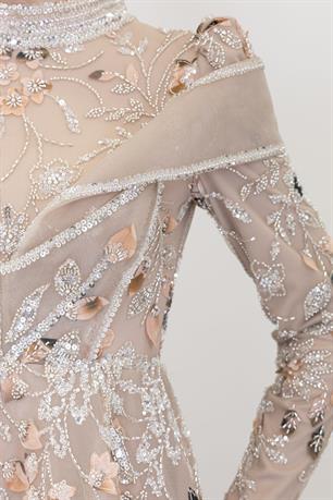 Safa Tesettür Abiye Gold