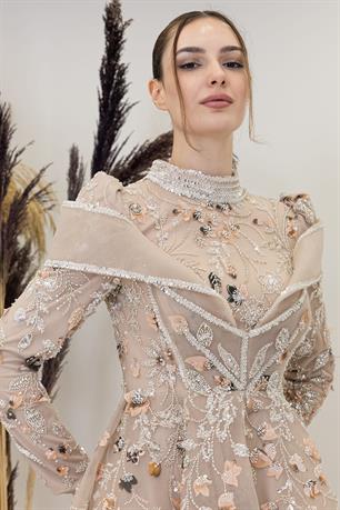 Safa Tesettür Abiye Gold