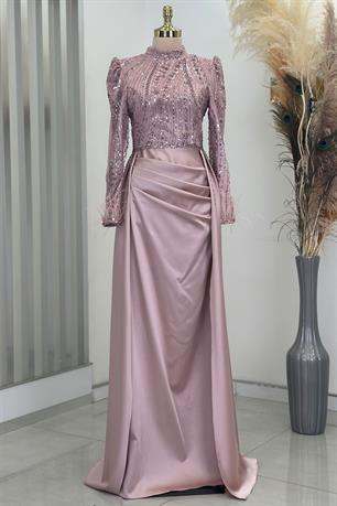 Sherry Tesettür Abiye Pudra