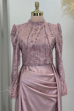 Sherry Tesettür Abiye Pudra