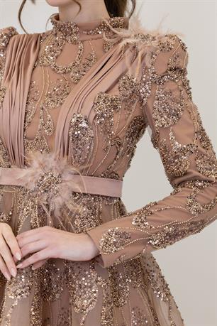 Simge Tesettür Abiye Bakır