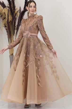 Simge Tesettür Abiye Bakır