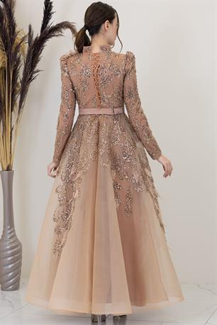 Simge Tesettür Abiye Bakır