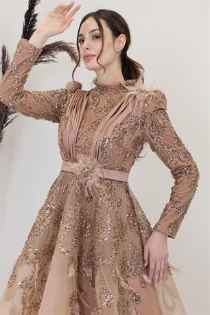 Simge Tesettür Abiye Bakır