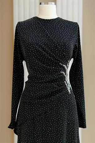 Simge Tesettür Abiye Siyah