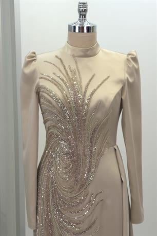 Solis Tesettür Abiye Gold