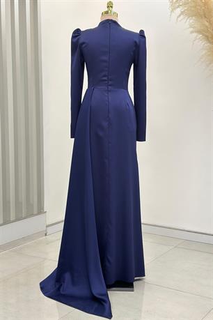 Solis Tesettür Abiye Lacivert