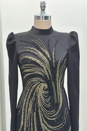 Solis Tesettür Abiye Siyah