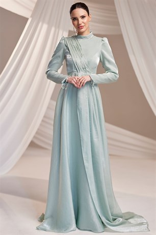 Sude Tesettür Abiye Mint