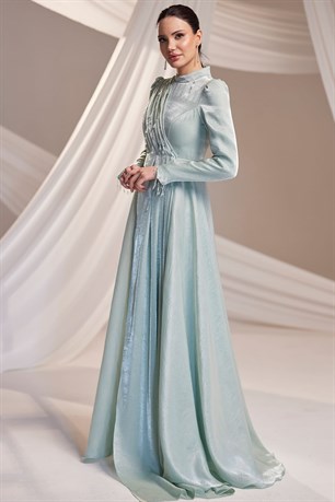 Sude Tesettür Abiye Mint