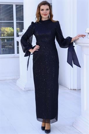 Sude Tesettür Abiye Siyah